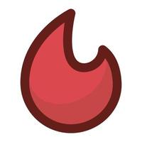 flame icon logo simple vector