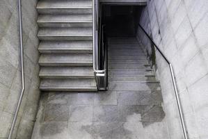 Underground access stairs photo