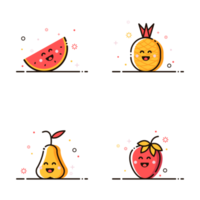 Fruta icono en mbe estilo png