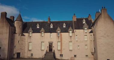 antenne visie van trommel kasteel, in Schotland video