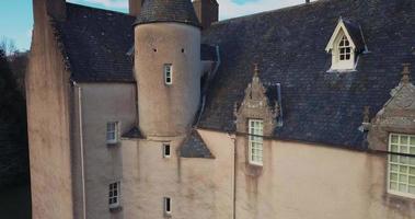 aérien vue de tambour château, dans Écosse video