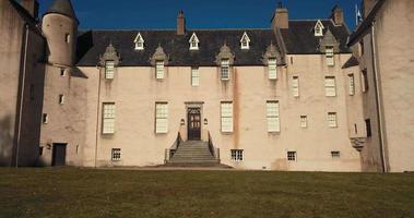 Aerial view of Drum Castle, in Scotland video