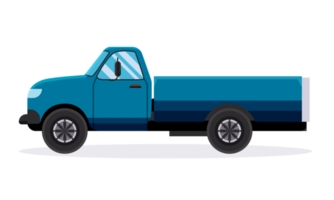 azul recoger camión ilustración png