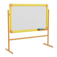 white board standing in classroom, office or etc png