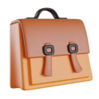 teacher bag isolated on brown png