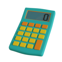 3d ilustración o 3d objeto hacer de calculadora, contando, etc png