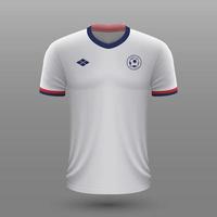 Realistic soccer shirt , USA home jersey template for football kit. vector