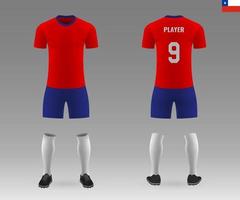 soccer kit of national team vector