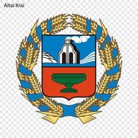 Emblem of  province of Russia vector