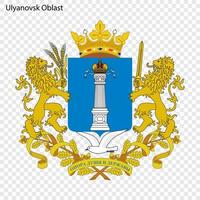 Emblem of  province of Russia vector