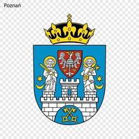 Emblem of City of Poland. vector