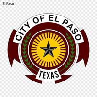 Emblem of El Paso vector