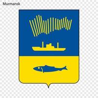 Emblem of Murmansk vector