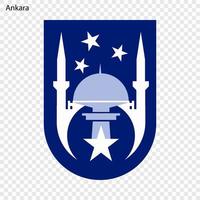 Emblem of Ankara vector