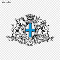 emblema de Marsella vector