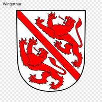 Emblem of Winterthur vector