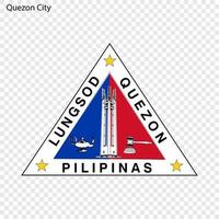 Emblem  City of Philippines. vector