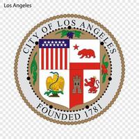 Emblem of Los Angeles vector