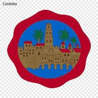 emblema de Córdoba. ciudad de España. vector