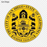 Emblem of San Diego vector