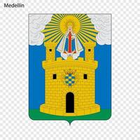 emblema ciudad de Colombia vector