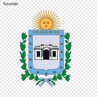 Emblem City of Argentina. Vector illustration