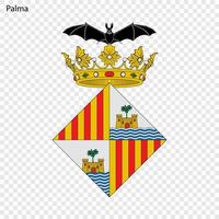 Emblem of Palma. City of Spain vector