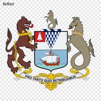 Emblem of Belfast vector