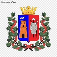 emblema de rostov en don. vector ilustración