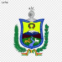 Emblem City of Bolivia. vector