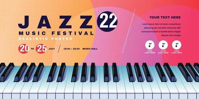 Music Festival Horizontal Poster vector