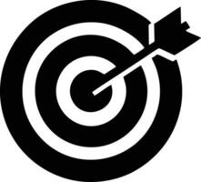 Target focus icon symbol design image, illustration of the success goal icon concept. EPS 10 vector