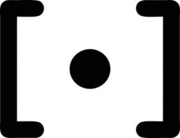 Target focus icon symbol design image, illustration of the success goal icon concept. EPS 10 vector