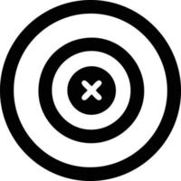 Target focus icon symbol design image, illustration of the success goal icon concept. EPS 10 vector