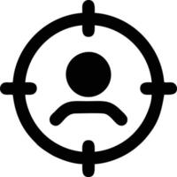 Target focus icon symbol design image, illustration of the success goal icon concept. EPS 10 vector