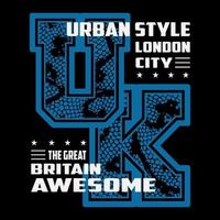 vector london.uk text logo typography design