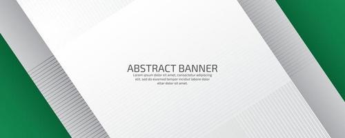 Geometric business style presentation banner design vector