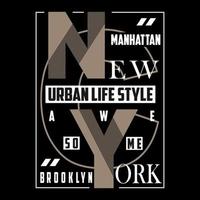 nuevo York ciudad vector texto logo colección diseño