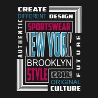 new york  logo text vector design