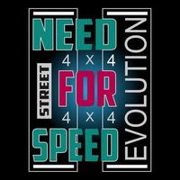 vector need for speed text logo  design