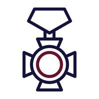 medal icon duocolor style maroon navy colour military illustration vector army element and symbol perfect.