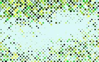 Light Green, Yellow vector backdrop with dots.