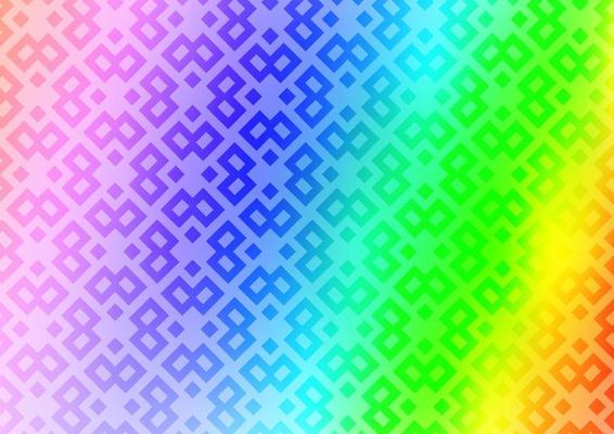 Light Multicolor, Rainbow vector backdrop with rectangles, squares.