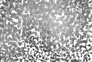Light Silver, Gray vector background with bubbles.