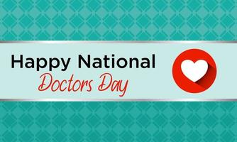 National Physician's Day is a day celebrated to recognize the contribution of doctors to the lives of individuals and society. vector