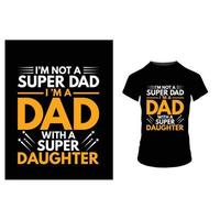 typography  father t-shirt design vector