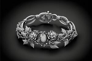 A delicate bracelet adds a touch of luxury to the wrist. photo