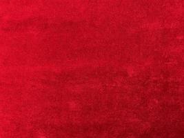 red velvet fabric texture used as background. Empty red fabric background of soft and smooth textile material. There is space for text.. photo