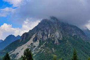 Scenic mountain landscape photo