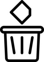 dustbin vector illustration on a background.Premium quality symbols.vector icons for concept and graphic design.